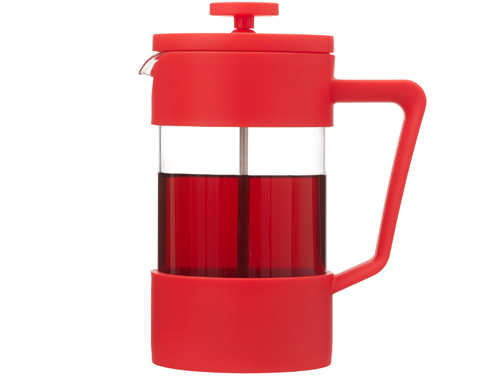 Пластиковый френч-пресс Intense, 600мл, красный