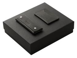 Подарочный набор Long River: картхолдер, ключница, черная коробка Подарочный набор Long River: картхолдер, ключница, черная коробка