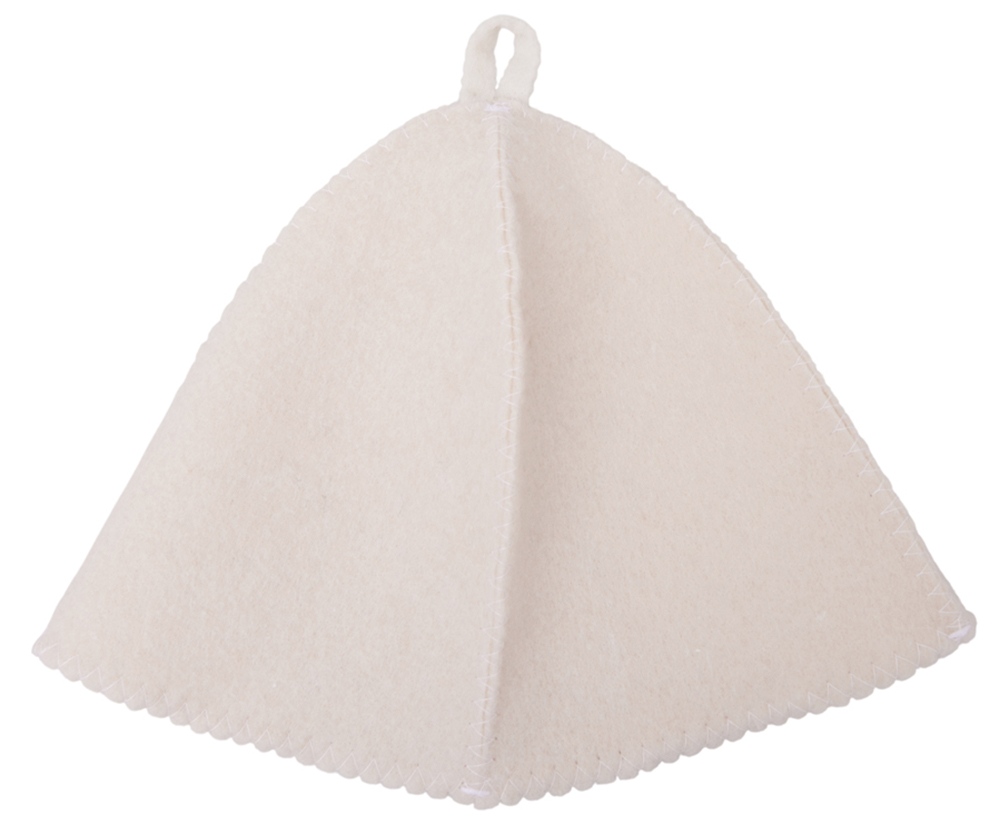 Шапка для бани и сауны Healing, белая