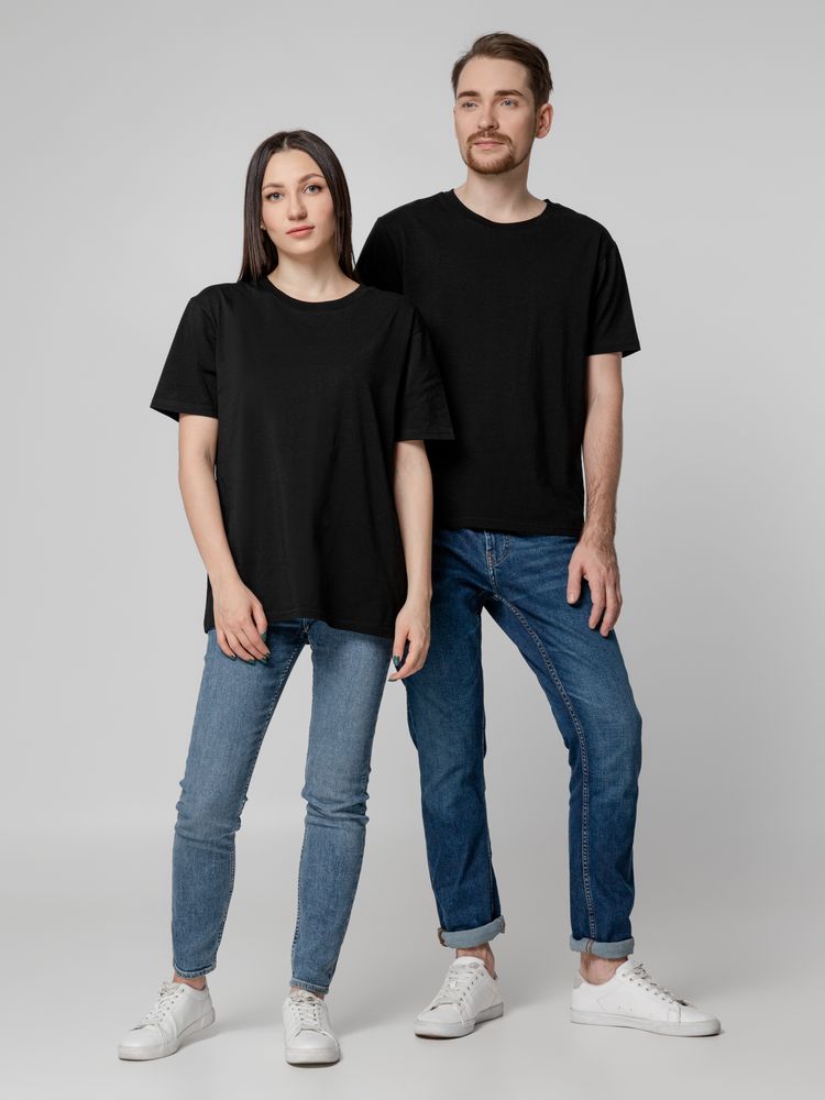 Футболка унисекс Tervu, черная Футболка унисекс Tervu, черная