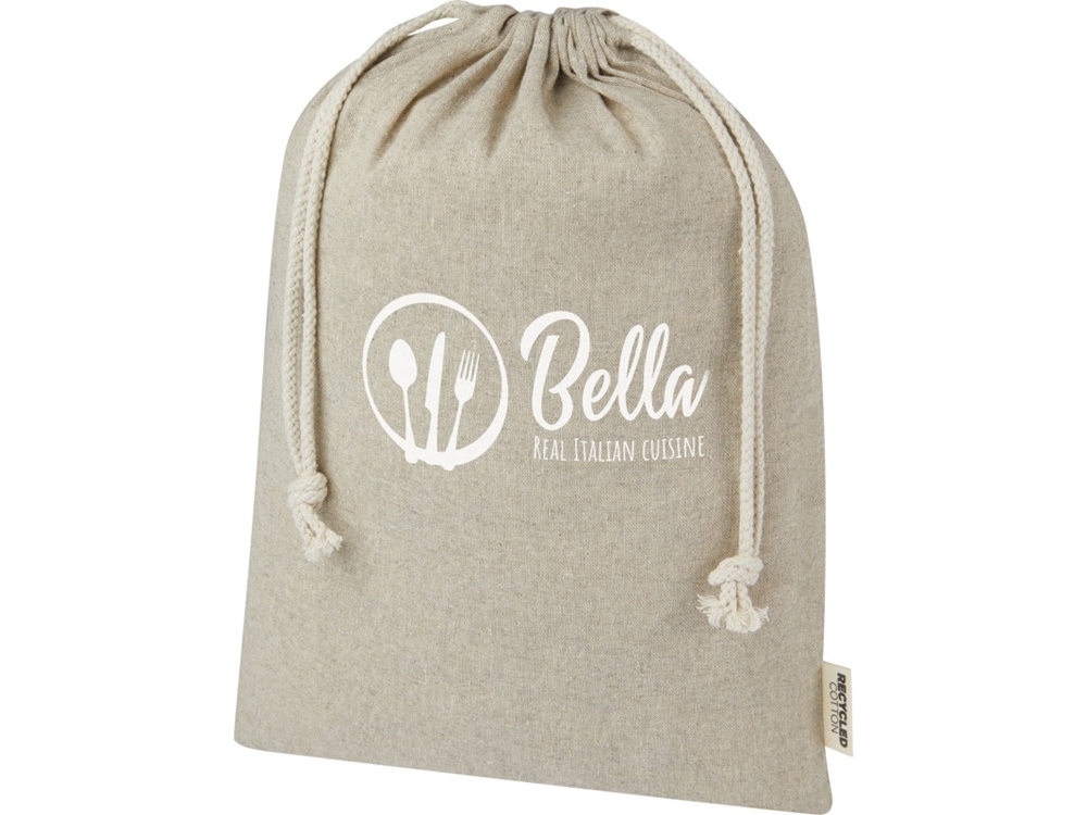 Большая подарочная сумка Pheebs объемом 4 л из хлопка плотностью 150 г/м², натуральный Большая подарочная сумка Pheebs объемом 4 л из хлопка плотностью 150 г/м², натуральный