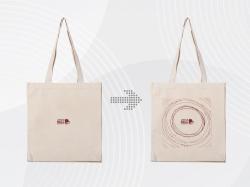 Сумка Donny с донной складкой и парусиновыми ручками, натуральный, с DTF (полноцвет)