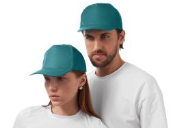 Бейсболка Poly 5-ти панельная 120гр, пыльно-бирюзовый Бейсболка Poly 5-ти панельная 120гр, пыльно-бирюзовый