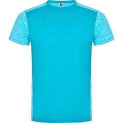 Спортивная футболка ZOLDER мужская, БИРЮЗОВЫЙ/ПЁСТРЫЙ БИРЮЗОВЫЙ S