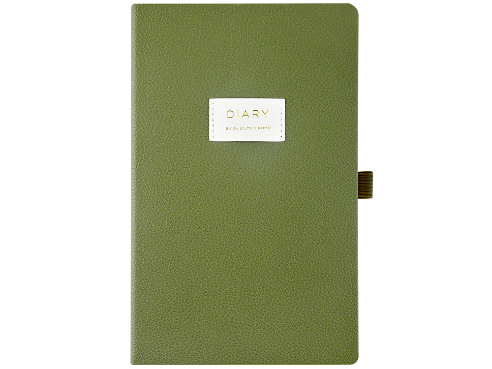 Ежедневник недатированный А5 Verde с нашивкой, зеленый Ежедневник недатированный А5 Verde с нашивкой, зеленый
