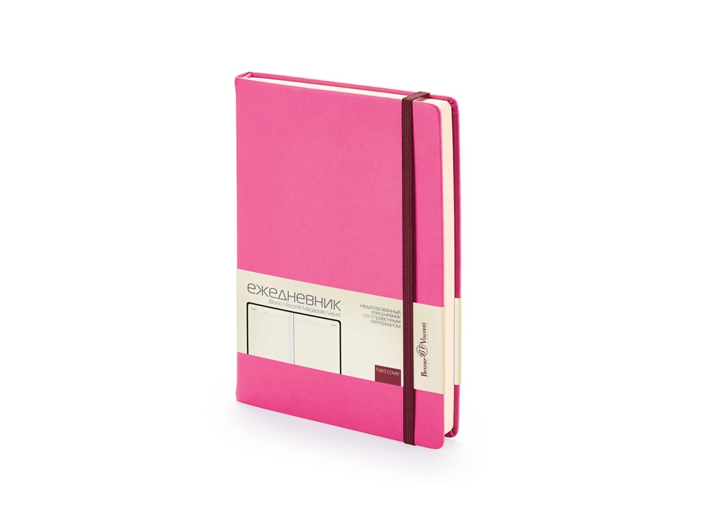 Ежедневник А5 недатированный Megapolis Velvet, розовый
