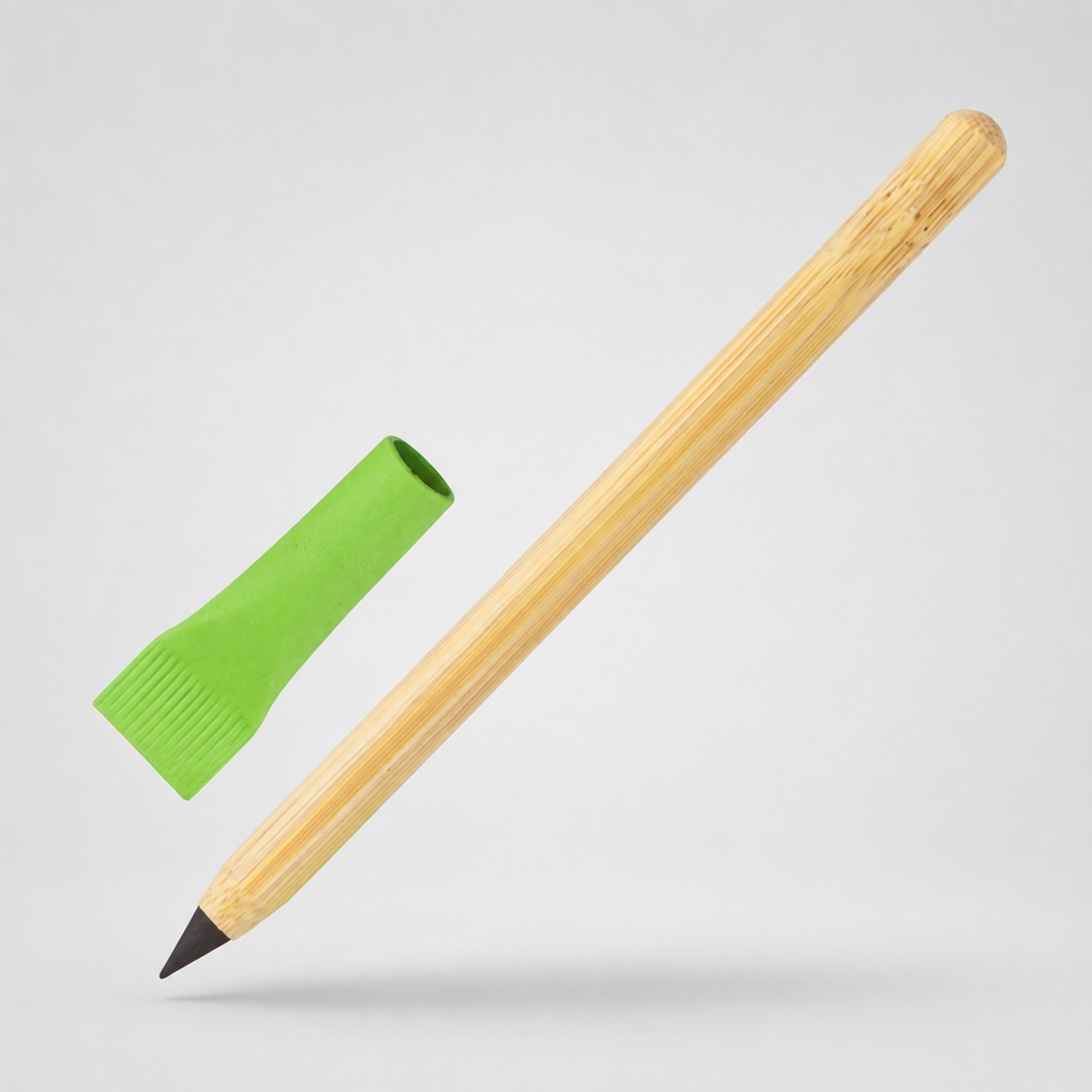 Вечный карандаш из бамбука Recycled Bamboo, зеленое яблоко
