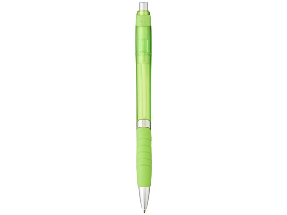 Шариковая ручка с резиновой накладкой Turbo, лайм