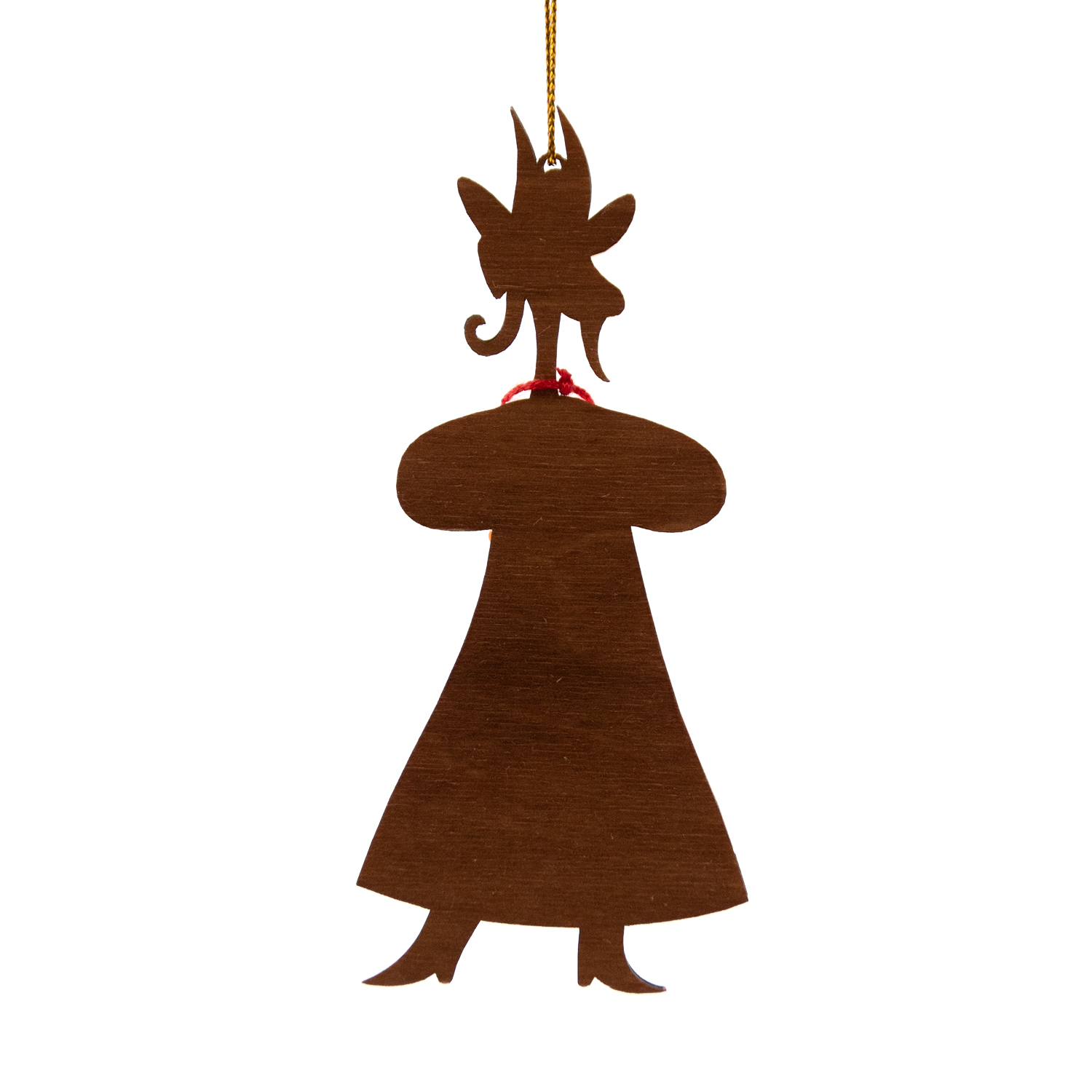 Ёлочная игрушка Коза в сарафане (красный с белым) Ёлочная игрушка Коза в сарафане (красный с белым)