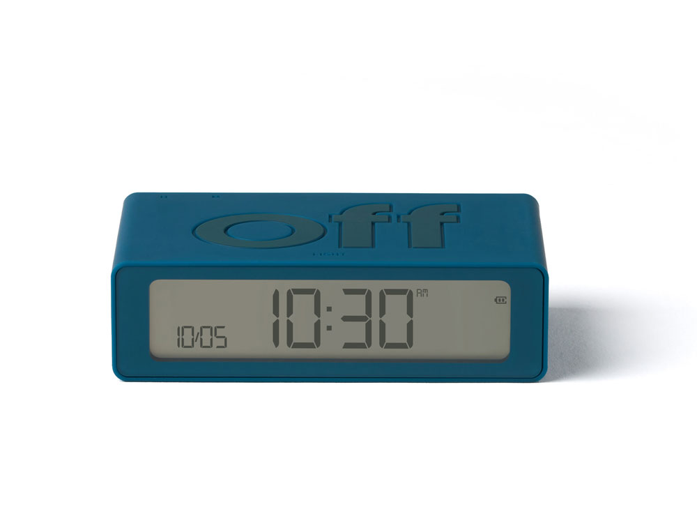 Часы настольные Flip Mini, темно-бирюзовый