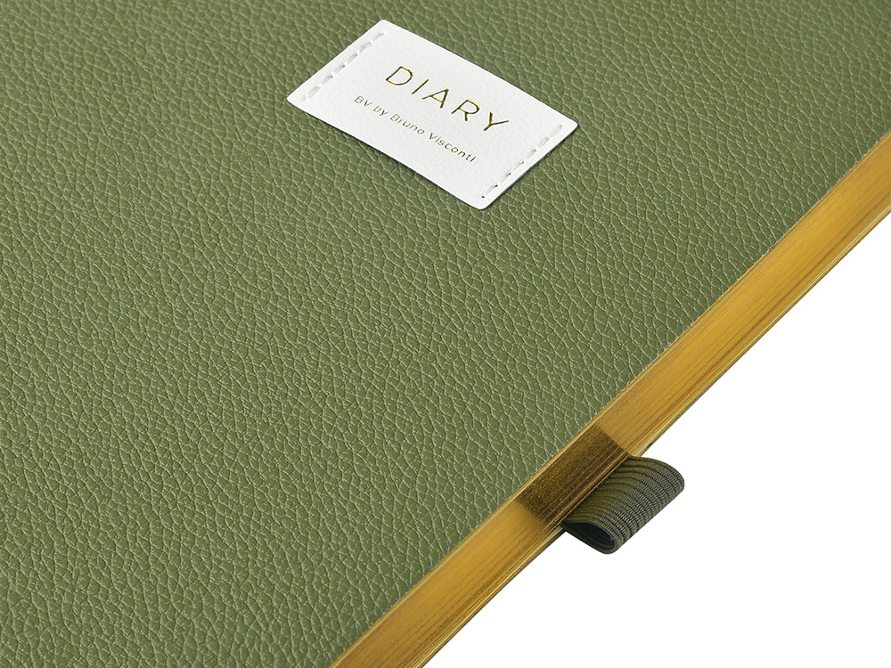 Ежедневник недатированный А5 Verde с нашивкой, зеленый Ежедневник недатированный А5 Verde с нашивкой, зеленый