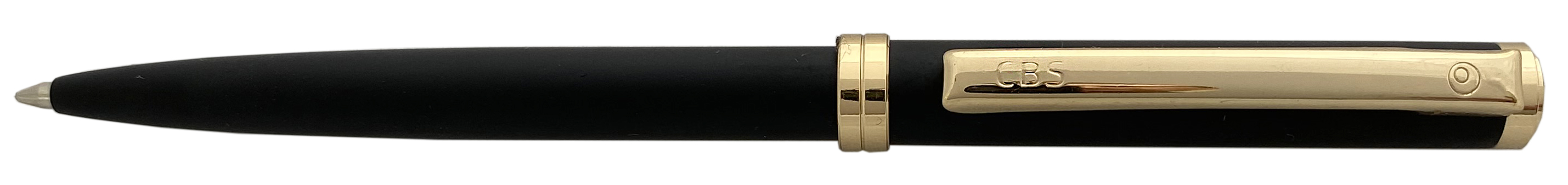 22401 Шариковая ручка DELGADO MATT BLACK FINISH CBS матово черный/золотистый