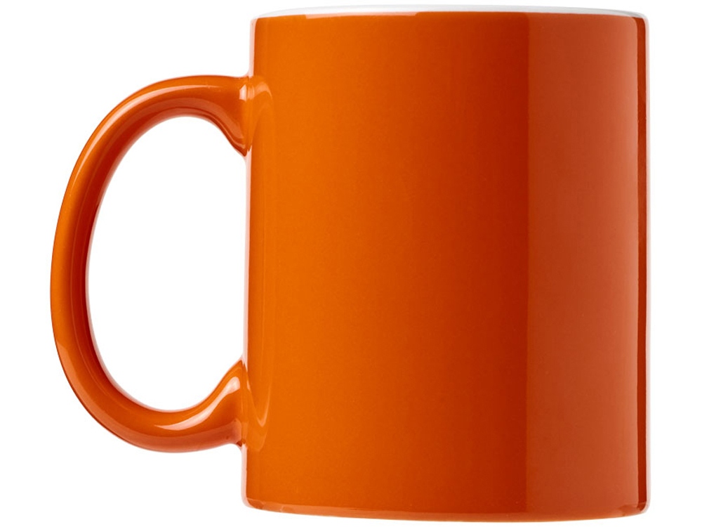 Керамическая кружка Java, оранжевый/белый