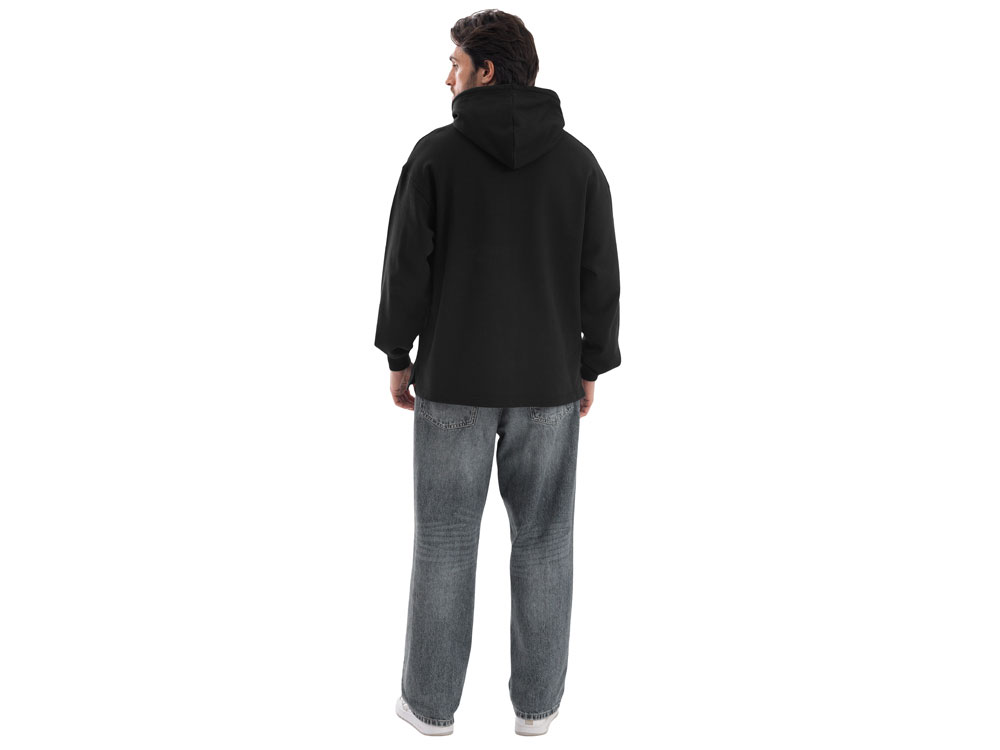 Худи оверсайз Alpha.01 унисекс, черный