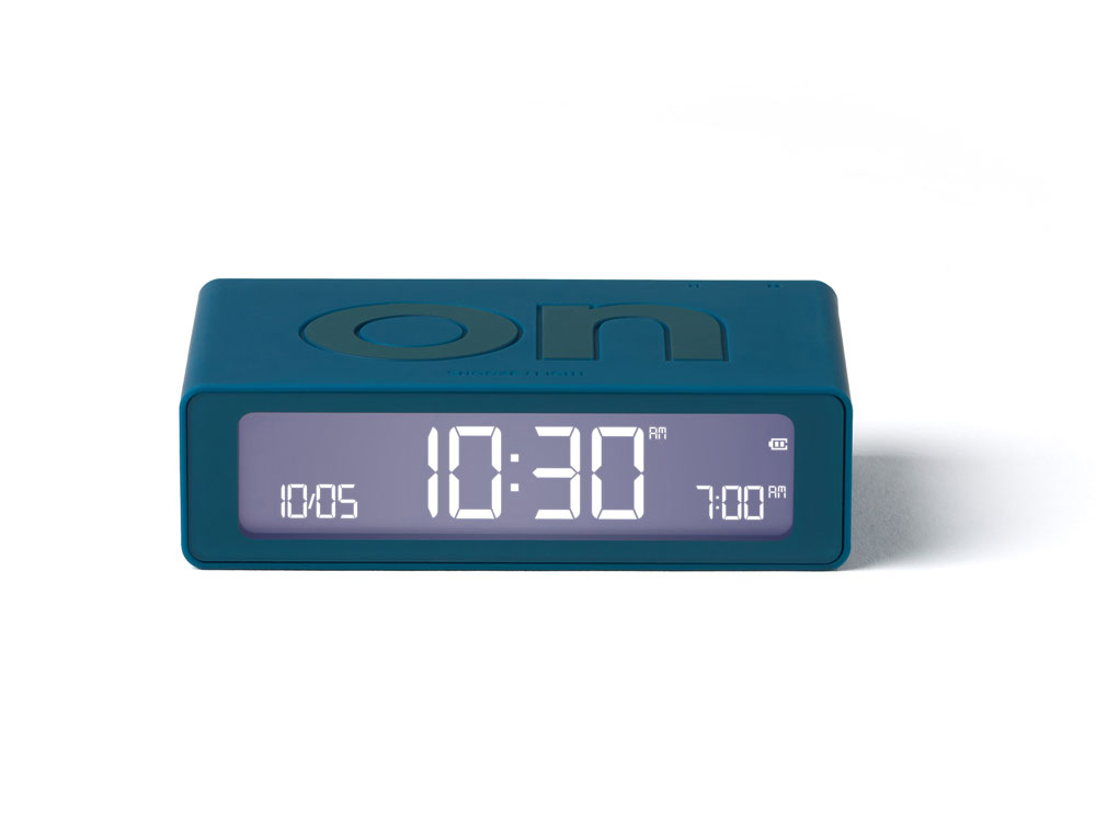 Часы настольные Flip Mini, темно-бирюзовый