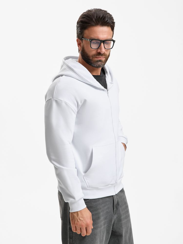 Толстовка унисекс оверсайз Sartoro, белая Толстовка унисекс оверсайз Sartoro, белая