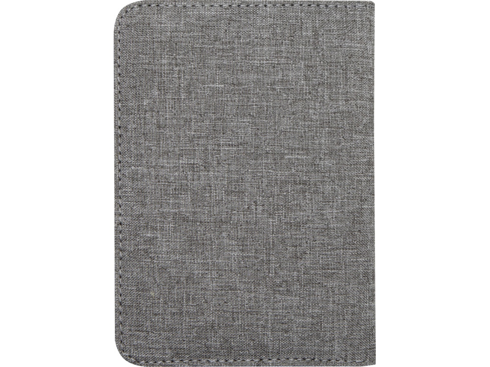 Ross Держатель паспорта с RFID-защитой из переработанного PET-пластика, сертифицированного согласно GRS - Серый яркий Ross Держатель паспорта с RFID-защитой из переработанного PET-пластика, сертифицированного согласно GRS - Серый яркий