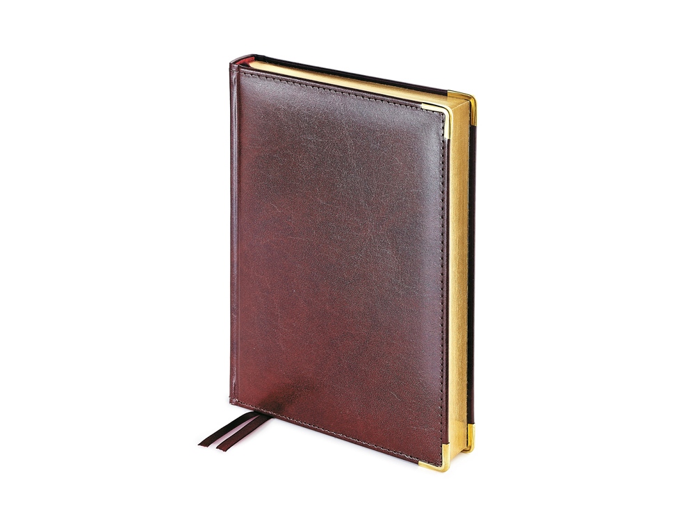Ежедневник А5 полудатированный Imperium, коричневый (уголки и срез золото) (Р) Ежедневник А5 полудатированный Imperium, коричневый (уголки и срез золото) (Р)