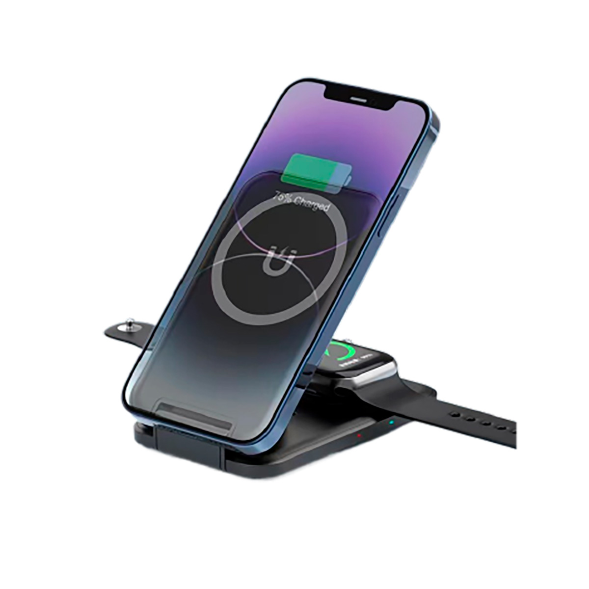 Складная беспроводная (15W) зарядная станция "Slap" с MagSafe