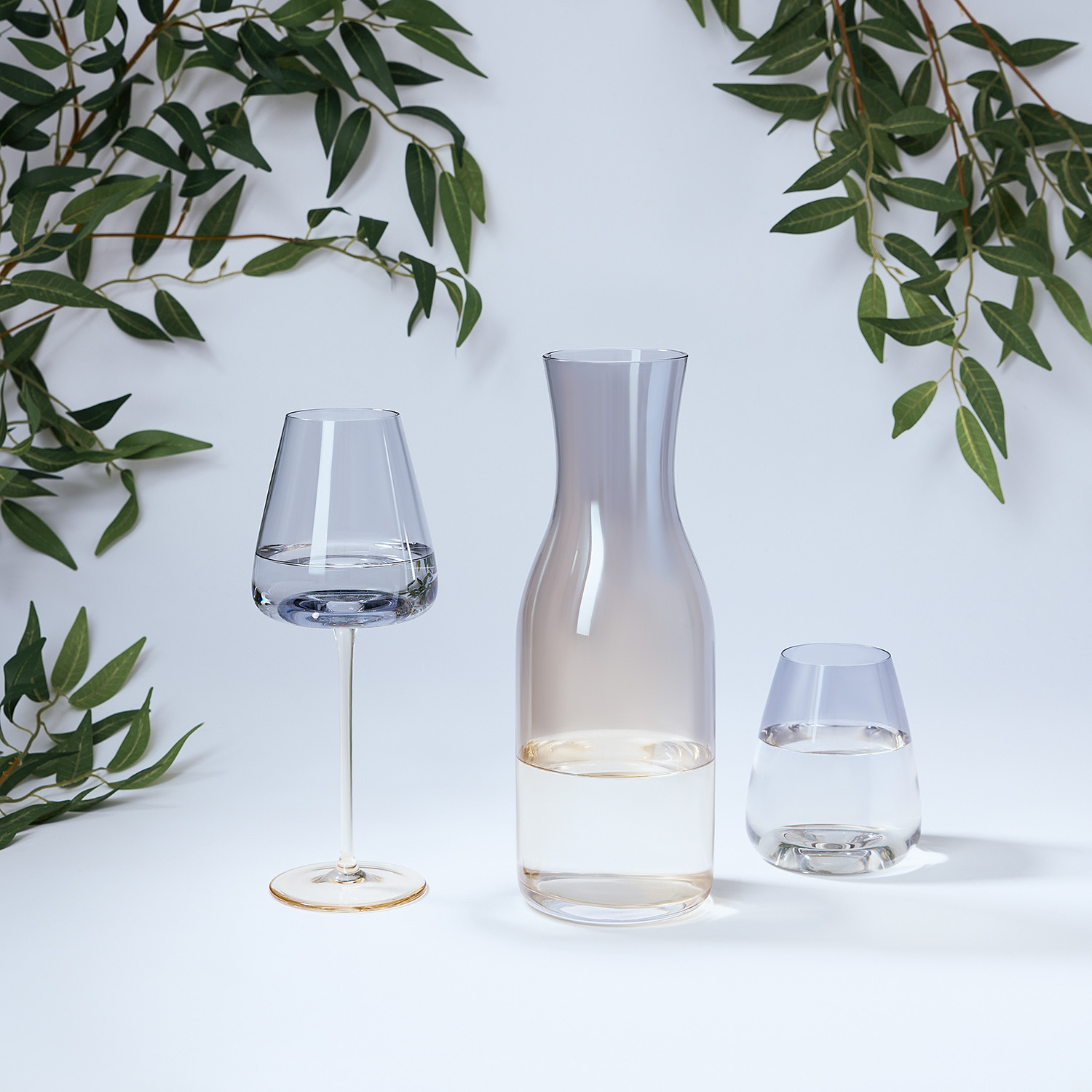 Бокал для вина Ницца (Nizza), градиент дымчато-золотой Бокал для вина Ницца (Nizza), градиент дымчато-золотой