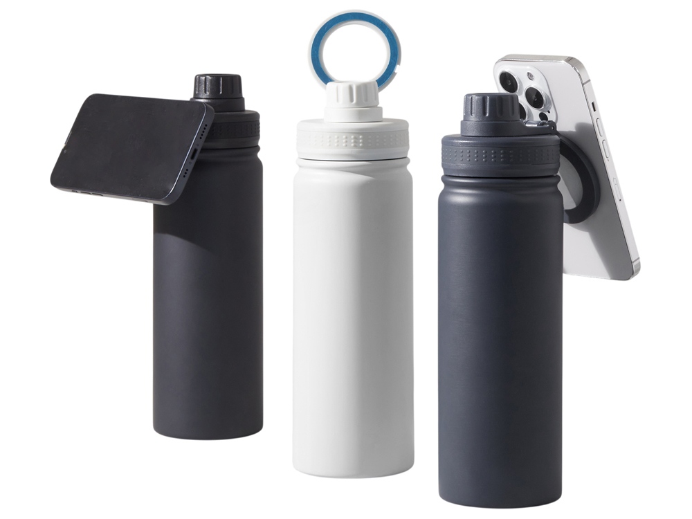 Вакуумная термобутылка с magsafe-держателем INSIDER, 600 мл, черный