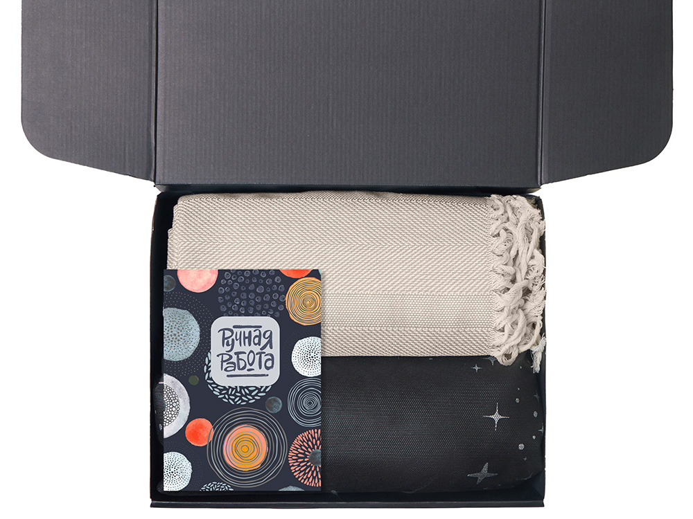 Подарочный набор Re:y. Haven  с пледом, кружкой и чаем