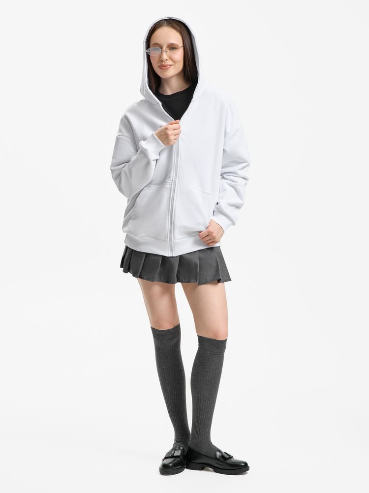 Толстовка унисекс оверсайз Sartoro, белая Толстовка унисекс оверсайз Sartoro, белая