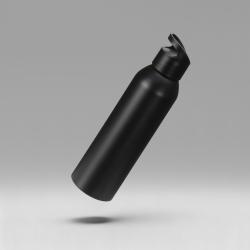 Алюминиевая бутылка для воды с ручкой Plain Alu, 650 мл, черный