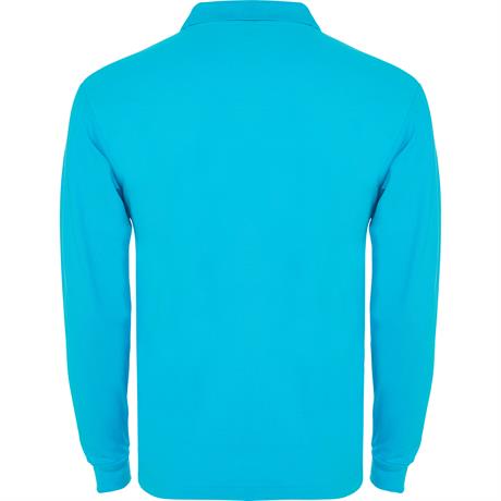 Футболка поло ESTRELLA L/S мужская, БИРЮЗОВЫЙ L