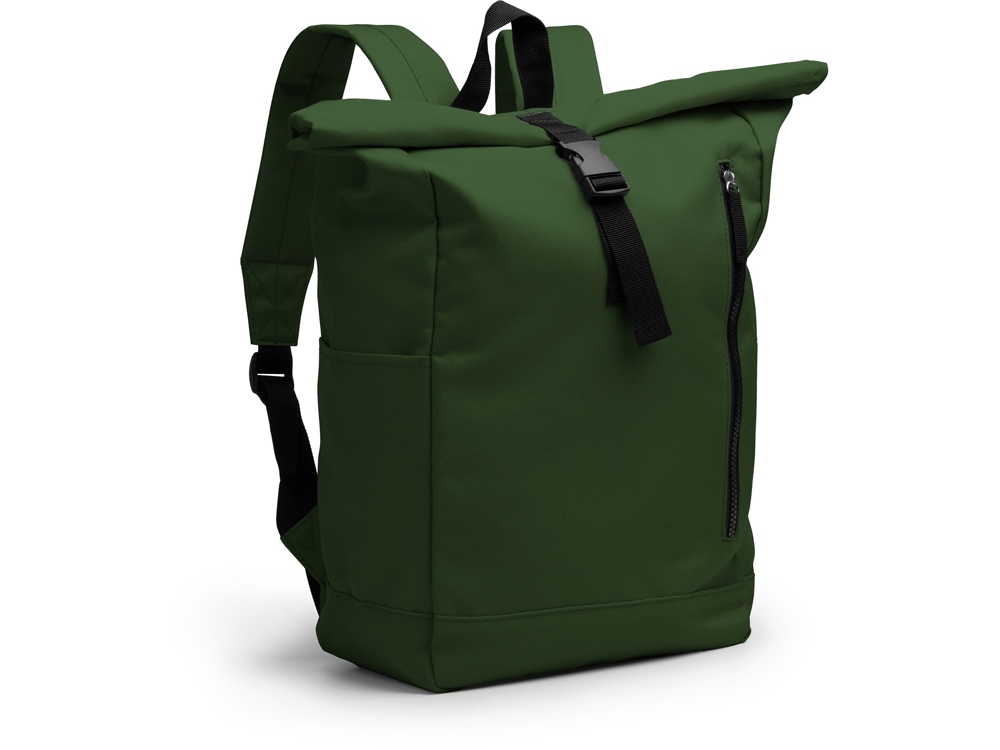 Рюкзак из RPET полиэстера DRONTE, темно-зеленый Рюкзак из RPET полиэстера DRONTE, темно-зеленый