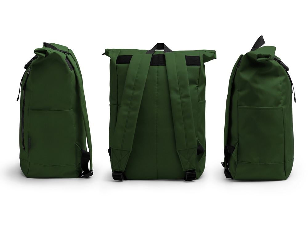 Рюкзак из RPET полиэстера DRONTE, темно-зеленый Рюкзак из RPET полиэстера DRONTE, темно-зеленый
