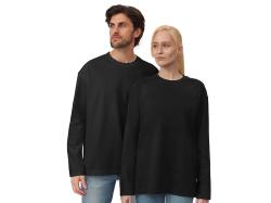 Футболка с длинным рукавом оверсайз Berlin унисекс черный Футболка с длинным рукавом оверсайз Berlin унисекс черный