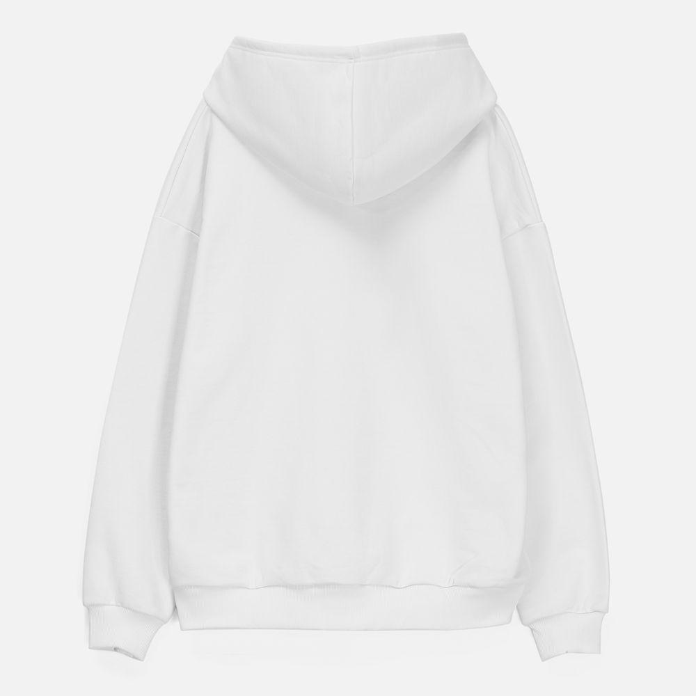 Толстовка унисекс оверсайз Sartoro, белая Толстовка унисекс оверсайз Sartoro, белая