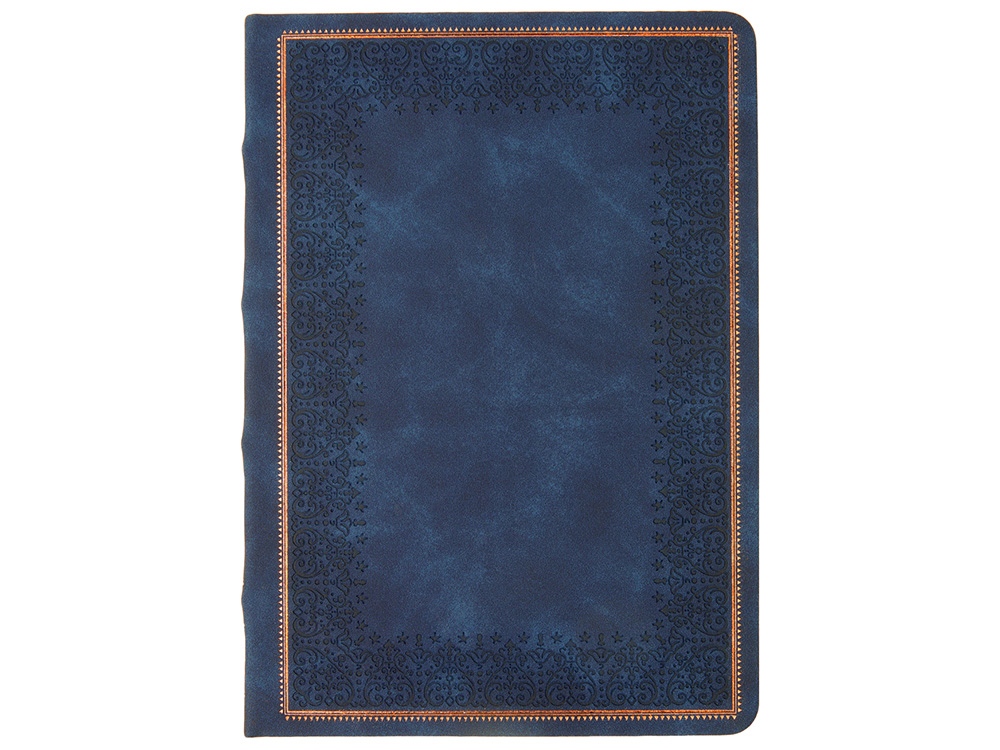 Ежедневник недатированный А5 Royal, синий с бронзовым срезом Ежедневник недатированный А5 Royal, синий с бронзовым срезом