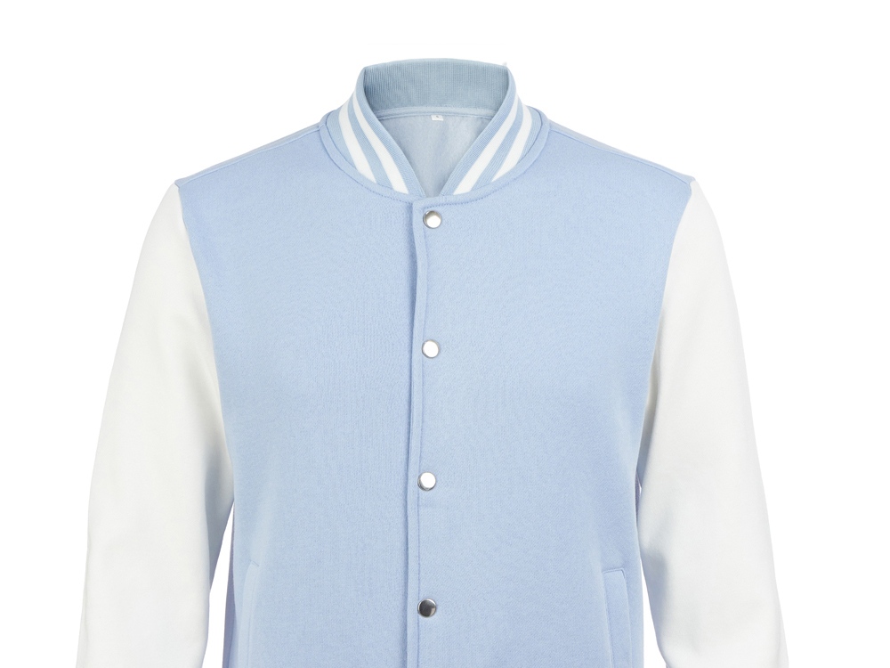 Бомбер Oxford, небесно-голубой/молочный, унисекс