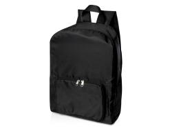 Складной рюкзак EcoFold объемом 15 л из переработанного ПЭТ-пластика - сплошной черный