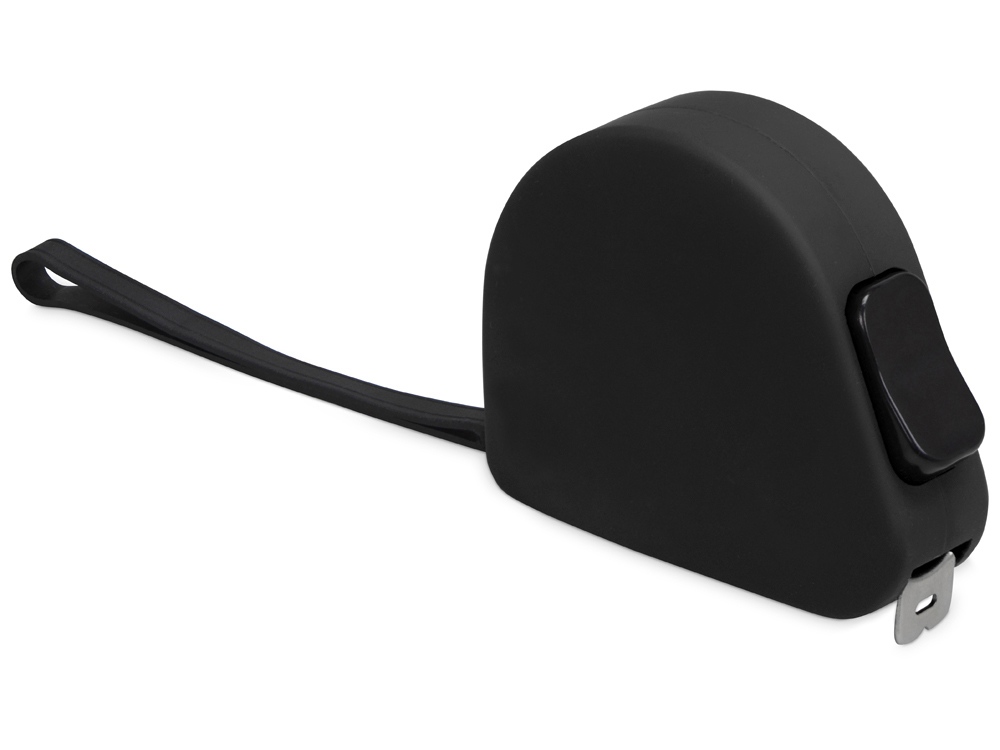 Подарочный набор с ручкой и рулеткой, черный/серебристый