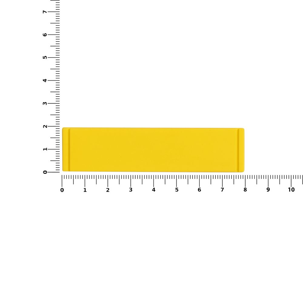 Лейбл из ПВХ Dzeta, S, желтый