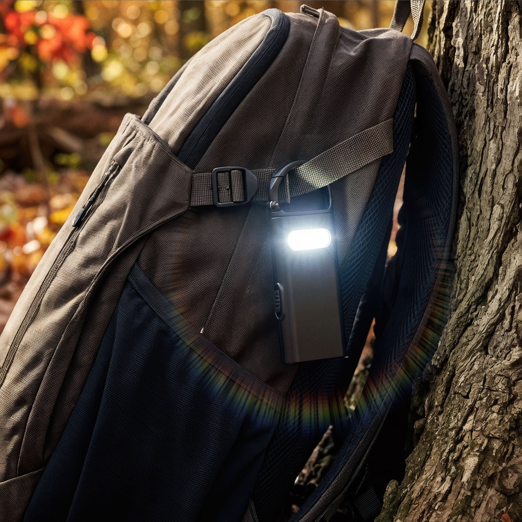 Фонарик "Spark" с рулеткой и карабином Фонарик "Spark" с рулеткой и карабином