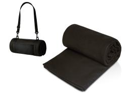 Плед Нежность с плечевым ремнем, черный Плед Нежность с плечевым ремнем, черный