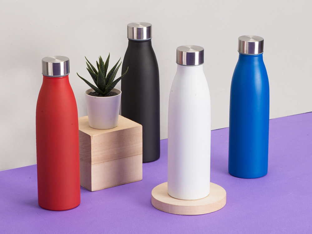 Стальная бутылка Rely, 800 мл, белый матовый