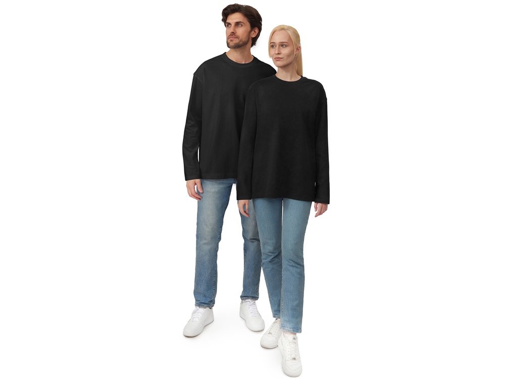 Футболка с длинным рукавом оверсайз Berlin унисекс черный