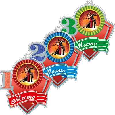 Акриловая медаль Танцы 1 Место