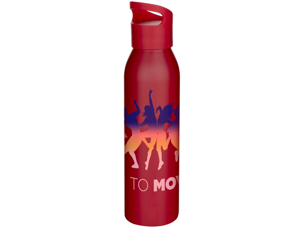 Одностенная бутылка для воды Sky, изготовленная из нержавеющей стали, 650 мл, красный