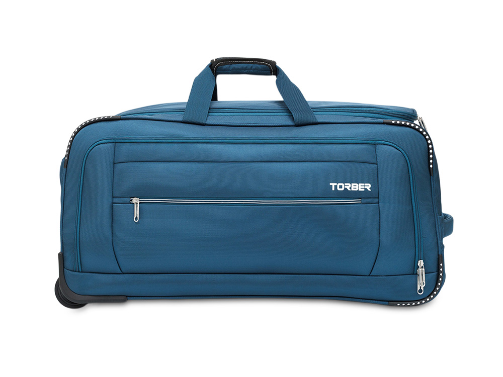 Сумка на колесах TORBER ВИВИ, синий, полиэстер, 69 х 30 х 32 см, 56 л