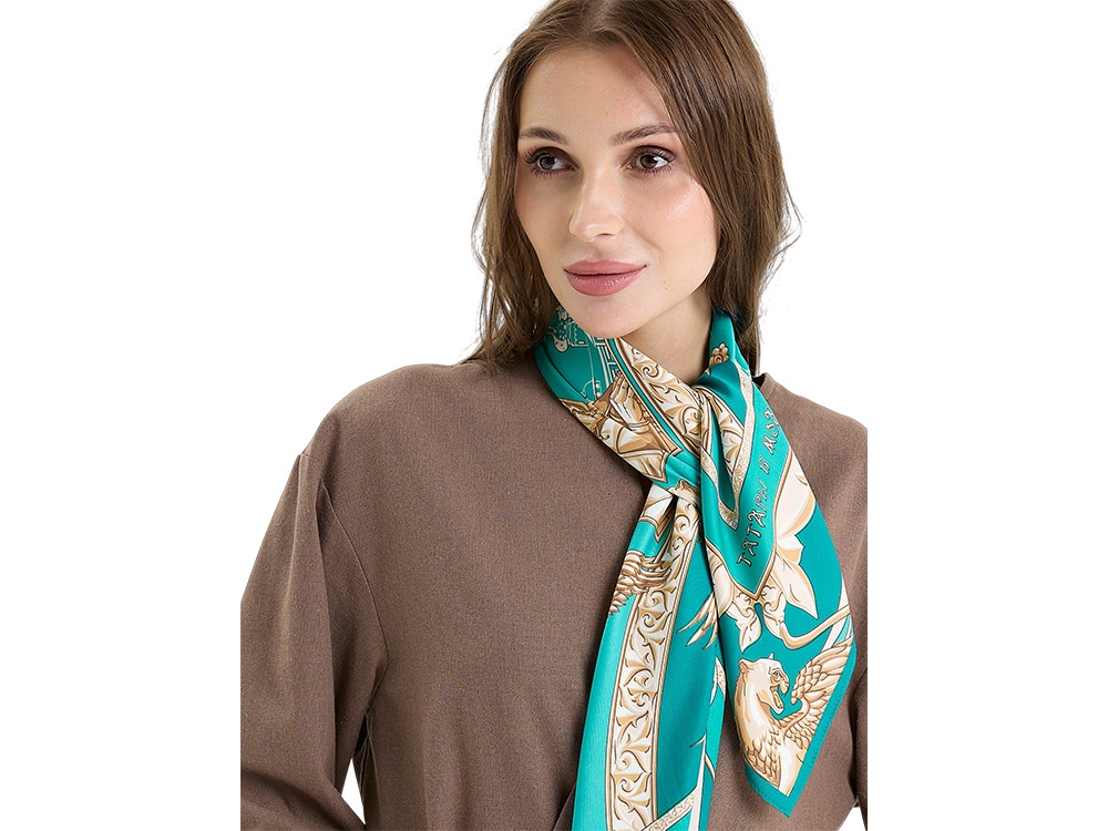 Платок Казань Драгоценная изумрудный Платок Казань Драгоценная изумрудный