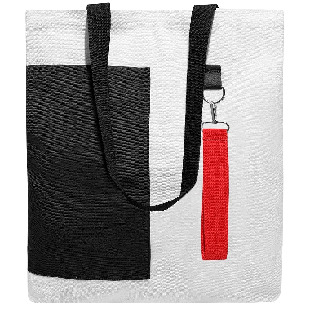 Сумка для покупок BANSHEE TO GO 325 г/м², чёрная/красная