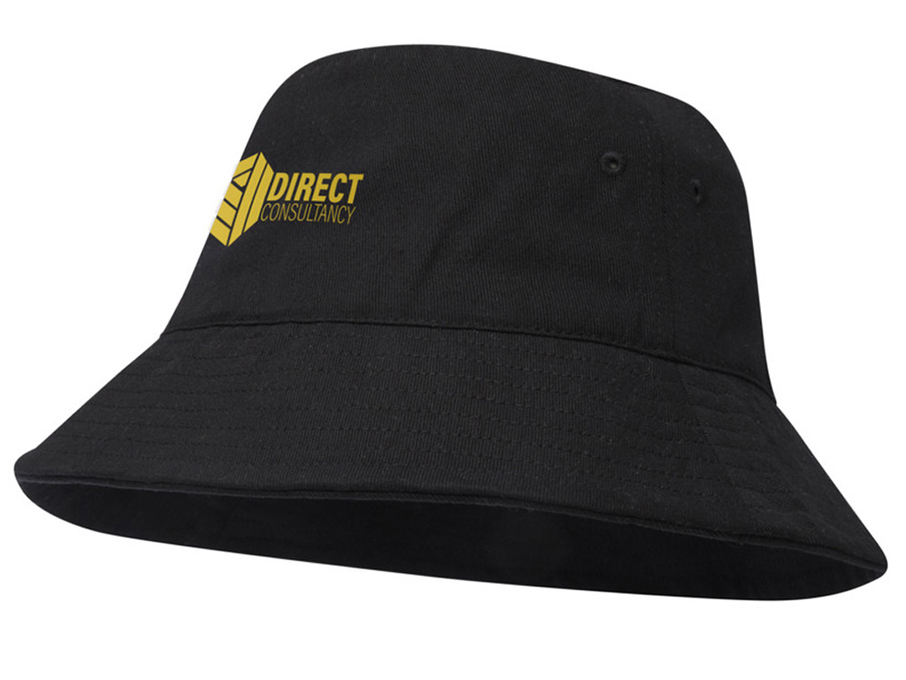 Панама Wicklow из переработанного материала - Сплошной черный