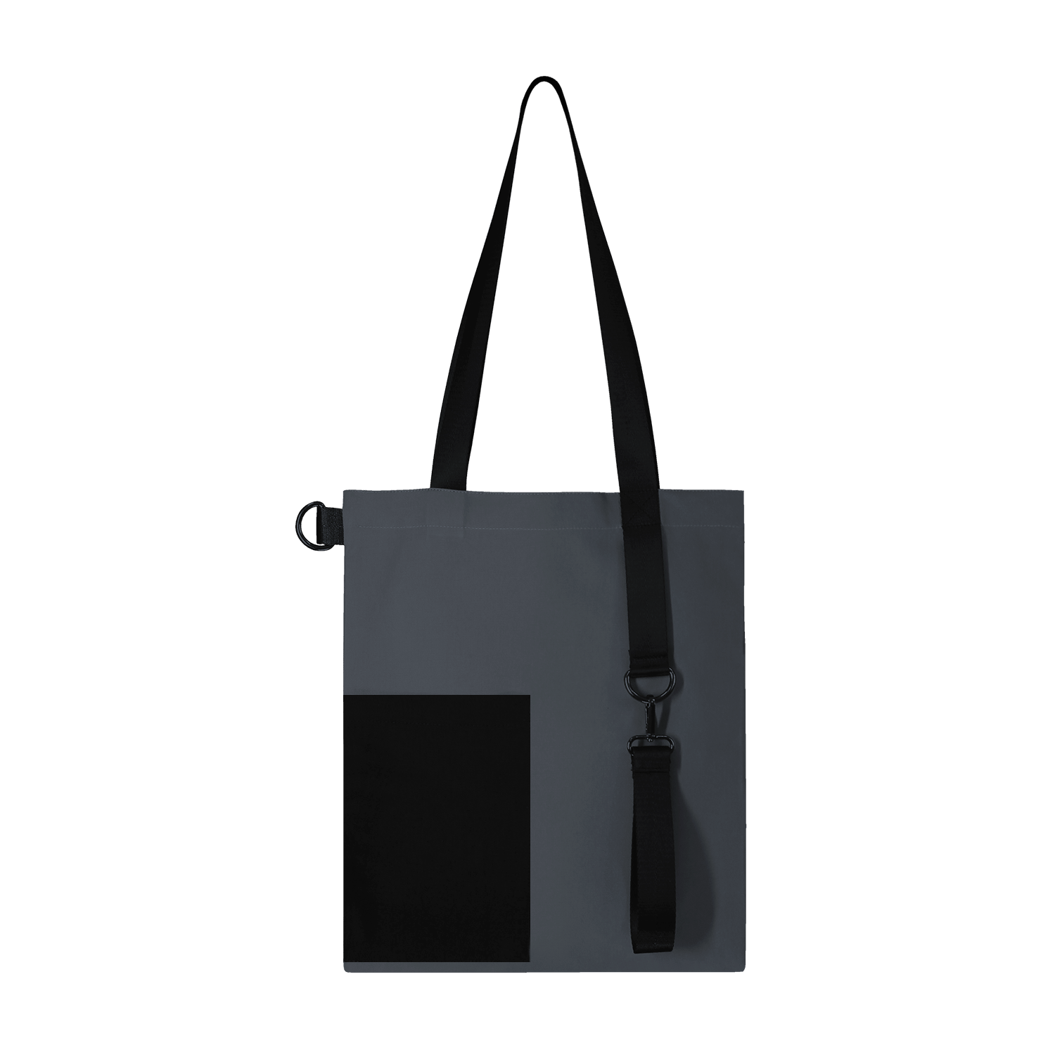 Шоппер Superbag Color (темно-серый с чёрным)