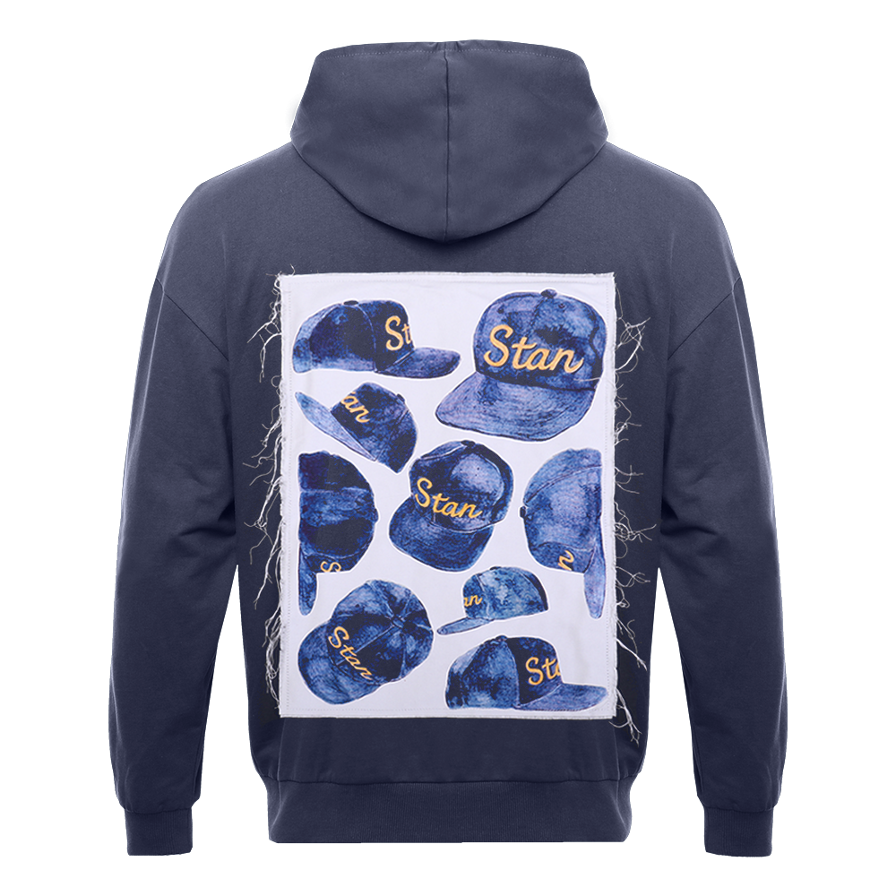 Толстовка унисекс Oversize Zip с капюшоном сэндвич 320, 100